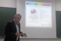 El próximo secretario general de Turismo en el Gobierno andaluz imparte una conferencia en  en el Máster de Gestión del Turismo Cultural y Desarrollo Local