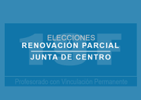 Elecciones parciales a Junta de Centro. Sector profesorado con vinculación permanente