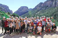 Estudiantes internacionales realizan una visita al Caminito del Rey