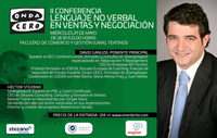 CONFERENCIA SOBRE LENGUAJE NO VERBAL EN VENTAS Y NEGOCIACIÓN EN LA FACULTAD