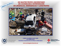 XIII MÁSTER PROPIO UNIVERSITARIO EN COUNSELING E INTERVENCIÓN EN URGENCIAS, EMERGENCIAS Y CATÁSTROFES