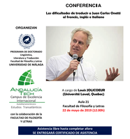 El Aula María Zambrano de Estudios Transatlánticos organiza una conferencia sobre la dificultad de traducir