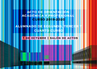 Acto de Orientación Académica y Profesional. Curso 2019-2020