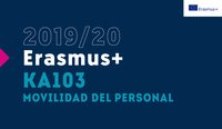 Convocatoria ERASMUS+ KA103 Movilidad Personal 19/20