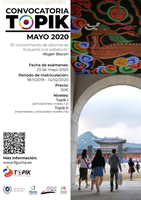 TOPIK | Convocatoria Mayo 2020