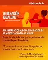 Día Internacional de la Eliminación de la Violencia contra la Mujer