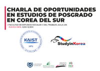 Charla de oportunidades en estudios de posgrado en Corea del Sur