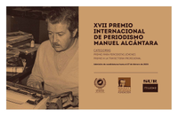 CONVOCATORIA DEL XVII PREMIO INTERNACIONAL DE PERIODISMO MANUEL ALCÁNTARA