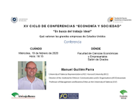 Ciclo "Economía y Sociedad" - Conferencia  de Manuel Guillén Parra - 19 de febrero