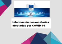 Prórroga de convocatorias H2020 por COVID-19