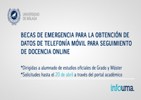 Becas de Emergencia para la Obtención de Datos de Telefonía Móvil para el Seguimiento de la Docencia en Línea