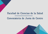 Convocatoria Ordinaria de Junta de Centro. Viernes 17-07-2020