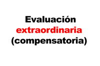 EVALUACIÓN EXTRAORDINARIA COMPENSATORIA