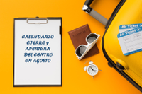 CALENDARIO DE AGOSTO DEL COMPLEJO DE ESTUDIOS SOCIALES Y DE COMERCIO