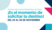 Solicitud de destinos movilidad 2021/2022