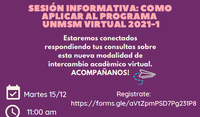 Programa Virtual UNMSM 2021-1