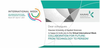  KUAS International Week COLLABORATION FOR FUTURE: FROM TECHNOLOGY TO PERSON 