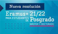 Publicada nueva resolución Erasmus+ Posgrado