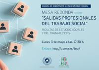Mesa Redonda “Salidas Profesionales del Trabajo Social”.