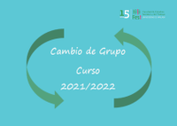 Cambio de Grupo Curso 2021-2022