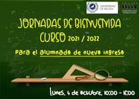 JORNADAS DE BIENVENIDA - Curso 2021 - 2022