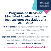 Becas Movilidad AUIP 2022