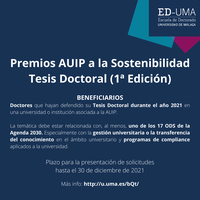 Premios AUIP Sostenibilidad (Tesis)
