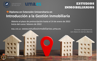 Abierto el plazo de preinscripción para la 2ª edición del Diploma de Extensión Universitaria en Introducción a la Gestión Inmobiliaria.
