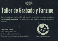 Taller de grabado y fanzine / 21 y 22 de enero