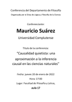 Conferencia Mauricio Suárez