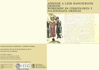 Aprende a leer manuscritos griegos: Workshop en Codicología y Paleografía griegas