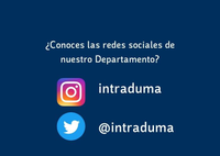 ¿Conoces las redes sociales de nuestro Departamento?