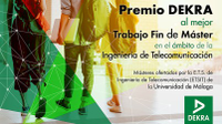 Convocatoria del Premio DEKRA al mejor TFM en Ingeniería de Telecomunicación (2022)