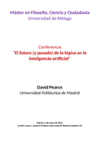 Conferencia David Pearce