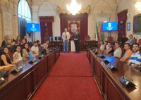 Los estudiantes de GAP fueron recibidos por el alcalde y el teniente de alcalde