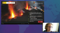 Ponencia virtual "Situación actual de la erupción del volcán de la isla de La Palma", a cargo de María Candelaria Martín Luis, en Lecciones en la Red
