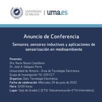 Conferencia: Sensores, sensores inductivos y aplicaciones de sensorización en medioambiente