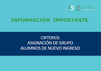 Asignación Grupos Alumnos Nuevo Ingreso