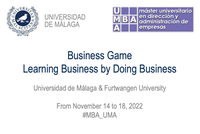Business Game con la Universidad de Furtwagen (Alemania) en el MBA de la UMA