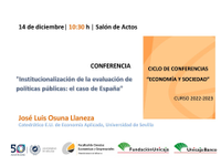 Ciclo de conferencias Economía y Sociedad