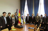 Una delegación de la Universidad de Incheon, encabezada por su rector, visita la UMA