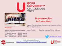 7º EDICIÓN DEL CONCURSO EDPR UNIVERSITY CHALLENGE 2015 – JORNADA INFORMATIVA