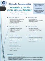 Ciclo de Conferencias “Economía y Gestión de los Servicios Públicos” en la Facultad de Comercio y Gestión