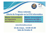 Mesa redonda: oferta de posgrado en la E.T.S. de Ingeniería Informática curso 2015-16