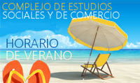 Horario de apertura del Complejo de Estudios Sociales y de Comercio durante el verano