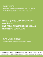 CONFERENCIA: Pero... ¿Hubo una Ilustración Española? Una pregunta oportuna y unas respuestas complejas