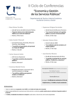 II Ciclo de Conferencias “Economía y Gestión de los Servicios Públicos” en la Facultad de Comercio y Gestión