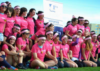 Rugby femenino contra el cáncer, homenaje a Estela Díaz 