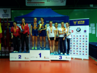 MEDALLA DE BRONCE POR EQUIPOS PARA LA UMA DE TENIS DE MESA FEMENINO