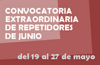 Convocatoria Extraordinaria de Repetidores de junio. Curso 2015-2016